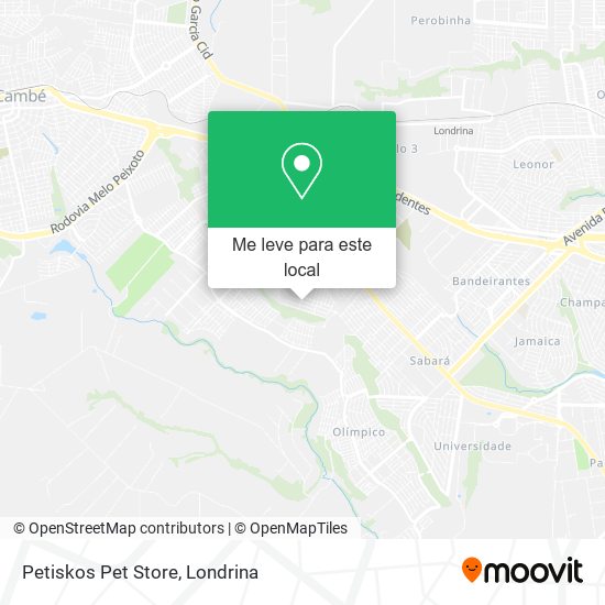 Petiskos Pet Store mapa