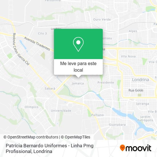 Patrícia Bernardo Uniformes - Linha Pmg Profissional mapa
