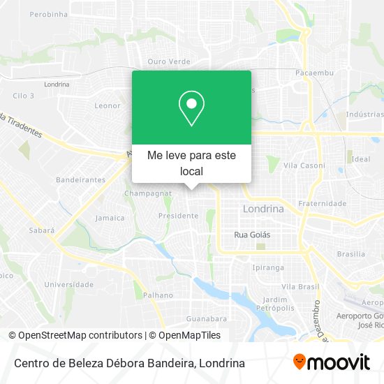 Centro de Beleza Débora Bandeira mapa