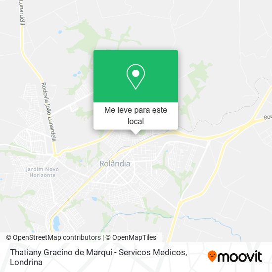 Thatiany Gracino de Marqui - Servicos Medicos mapa