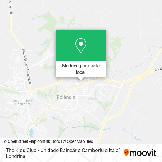 The Kids Club - Unidade Balneário Camboriú e Itajaí mapa