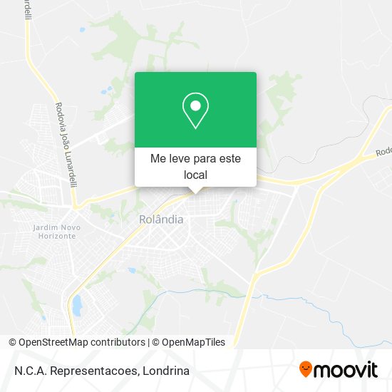 N.C.A. Representacoes mapa
