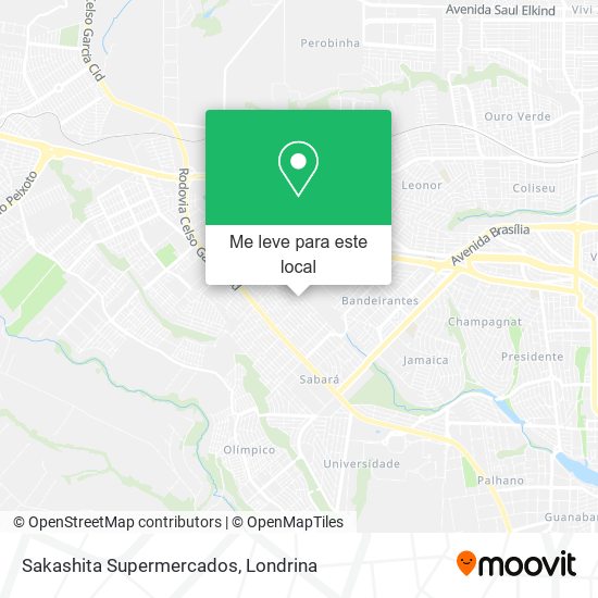 Sakashita Supermercados mapa