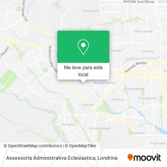 Assessoria Administrativa Eclesiastica mapa