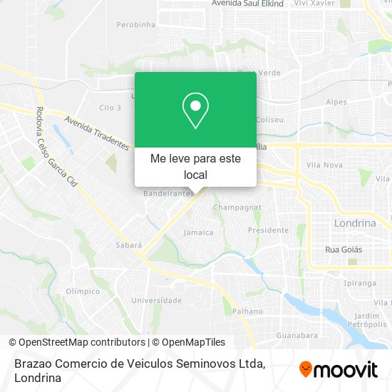 Brazao Comercio de Veiculos Seminovos Ltda mapa