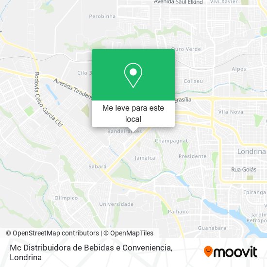 Mc Distribuidora de Bebidas e Conveniencia mapa