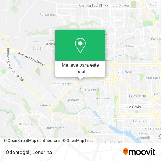 Odontogall mapa