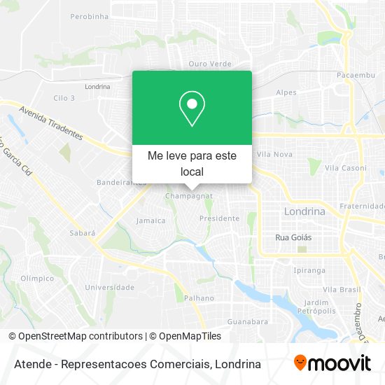 Atende - Representacoes Comerciais mapa