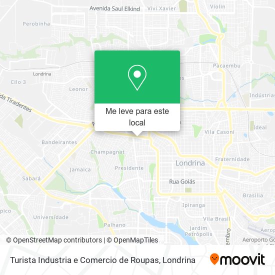 Turista Industria e Comercio de Roupas mapa