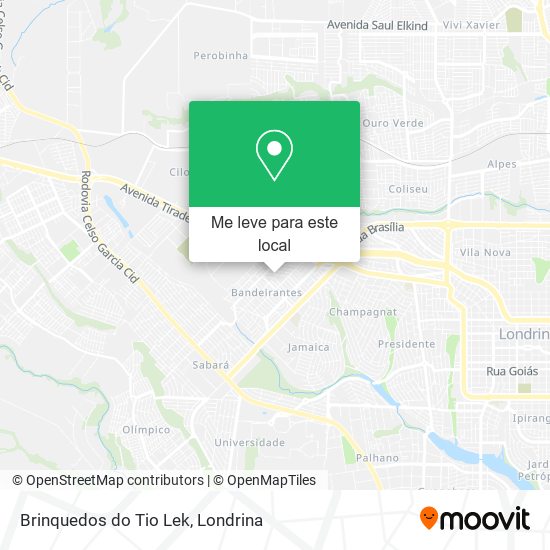 Brinquedos do Tio Lek mapa