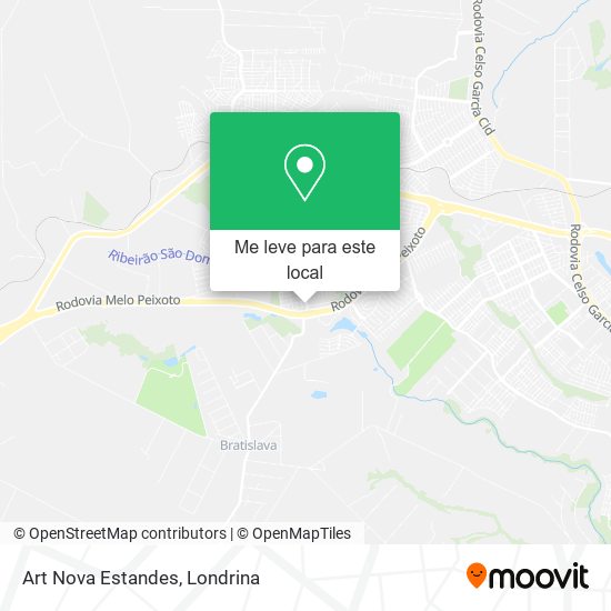 Art Nova Estandes mapa