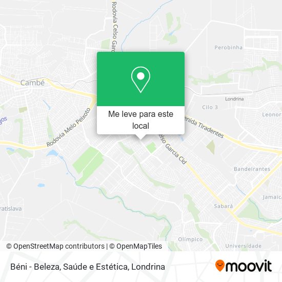 Béni - Beleza, Saúde e Estética mapa