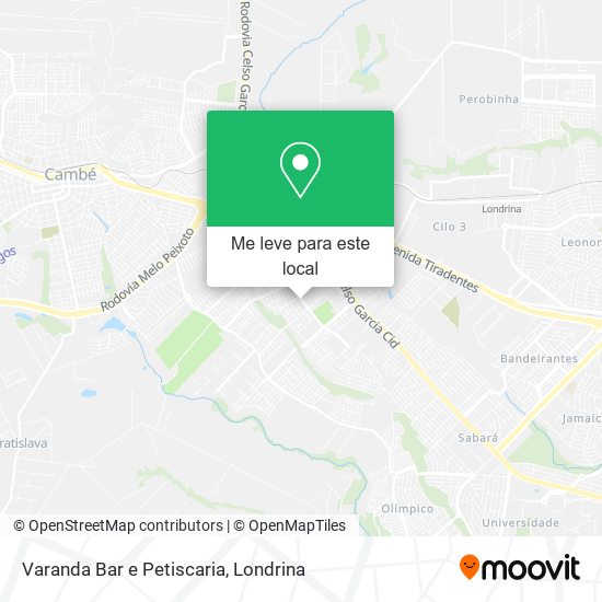 Varanda Bar e Petiscaria mapa