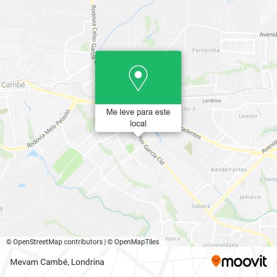 Mevam Cambé mapa