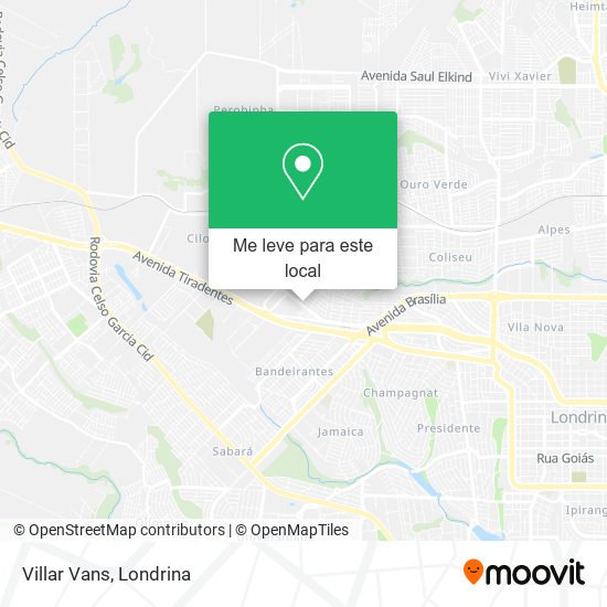 Villar Vans mapa