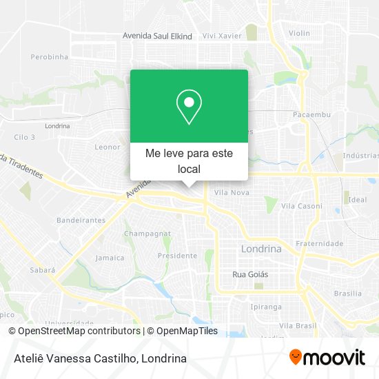 Ateliê Vanessa Castilho mapa
