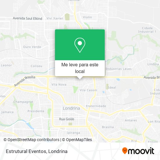 Estrutural Eventos mapa