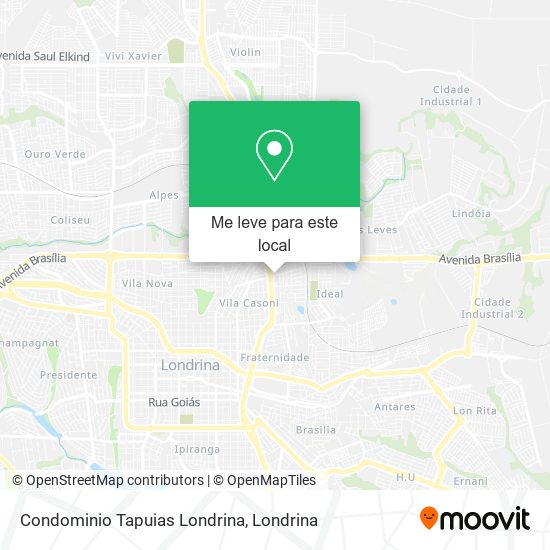 Condominio Tapuias Londrina mapa