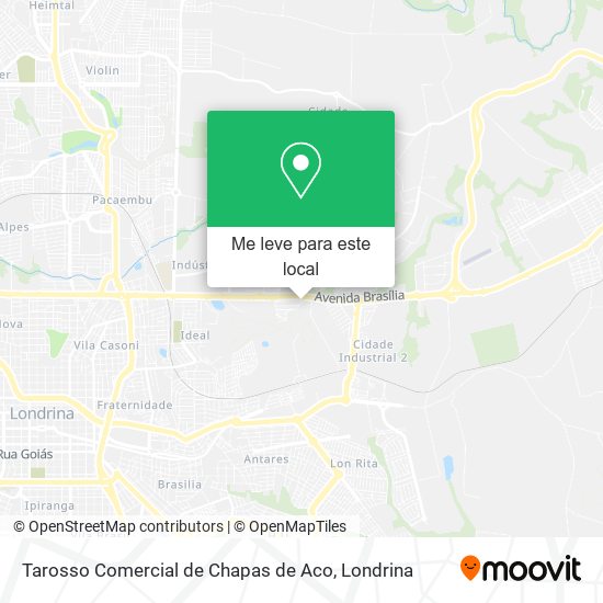 Tarosso Comercial de Chapas de Aco mapa