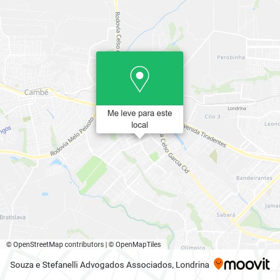 Souza e Stefanelli Advogados Associados mapa