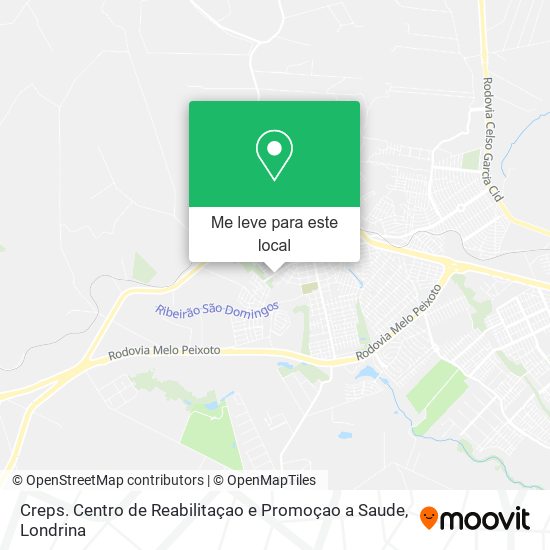 Creps. Centro de Reabilitaçao e Promoçao a Saude mapa