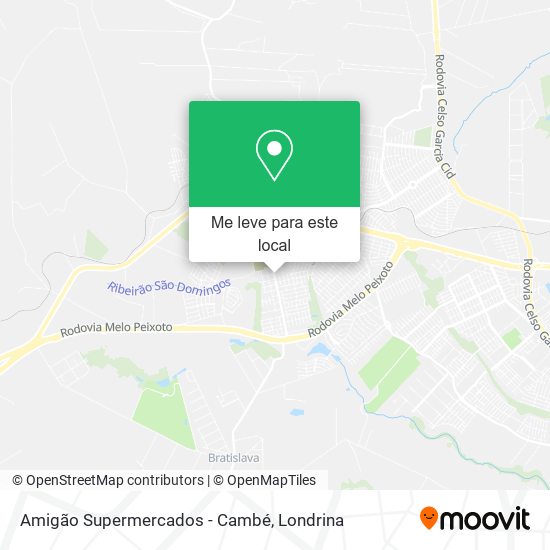 Amigão Supermercados - Cambé mapa