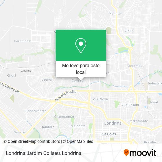 Londrina Jardim Coliseu mapa