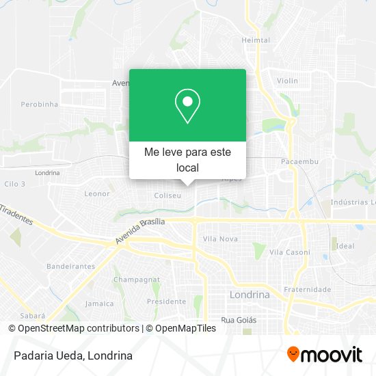 Padaria Ueda mapa