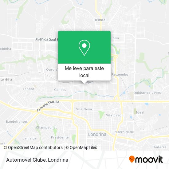 Automovel Clube mapa