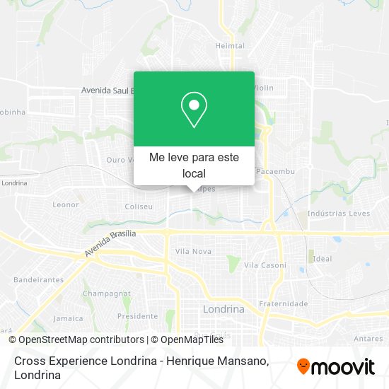 Cross Experience Londrina - Henrique Mansano mapa