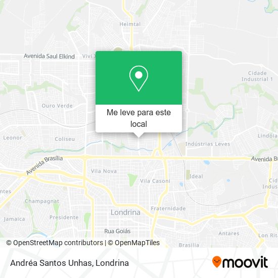 Andréa Santos Unhas mapa