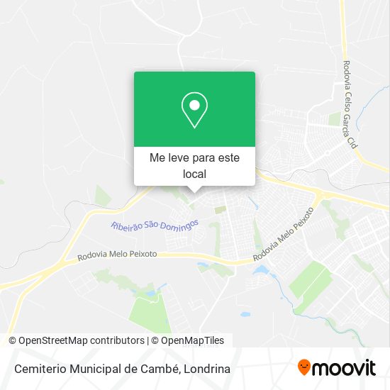 Cemiterio Municipal de Cambé mapa