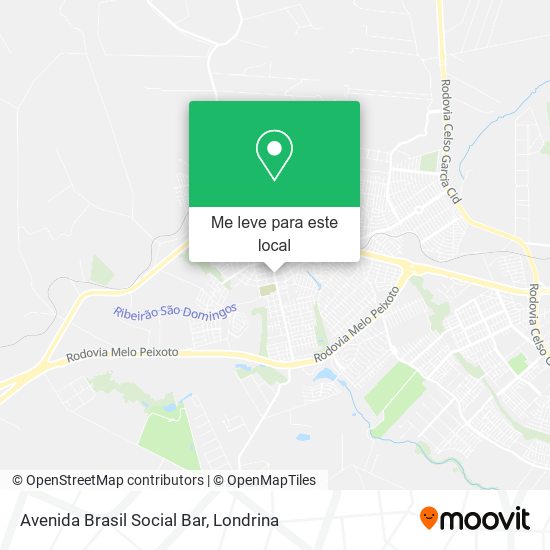 Avenida Brasil Social Bar mapa