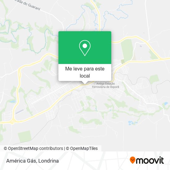 América Gás mapa