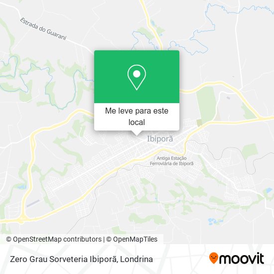 Zero Grau Sorveteria Ibiporã mapa