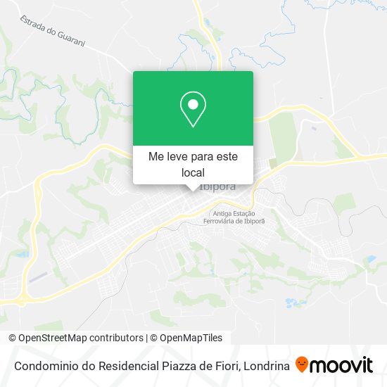 Condominio do Residencial Piazza de Fiori mapa