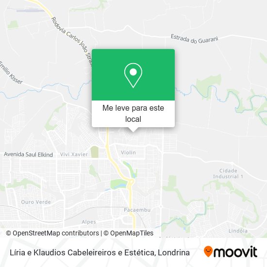 Líria e Klaudios Cabeleireiros e Estética mapa