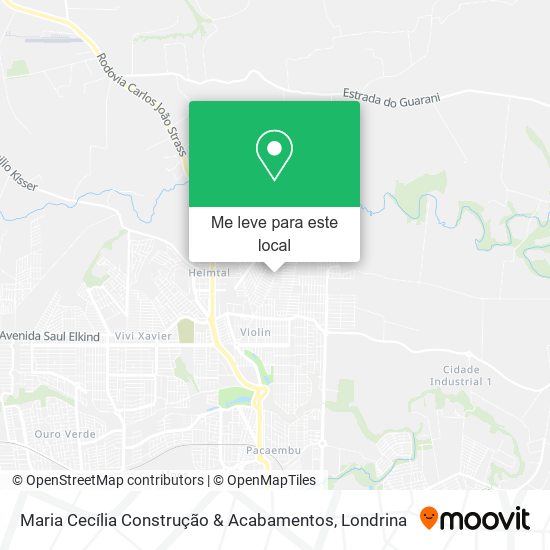 Maria Cecília Construção & Acabamentos mapa