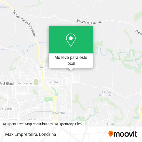 Max Empreiteira mapa
