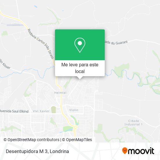 Desentupidora M 3 mapa