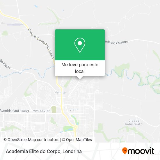 Academia Elite do Corpo mapa