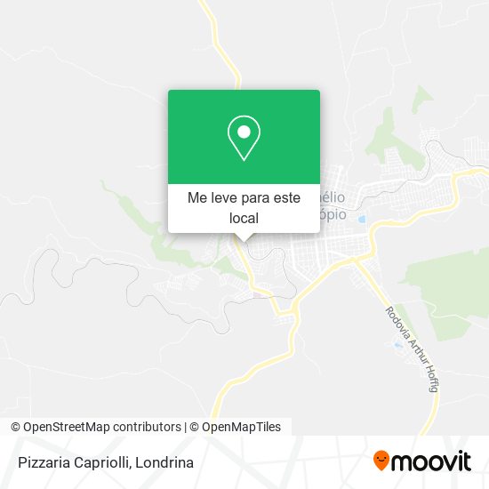 Pizzaria Capriolli mapa