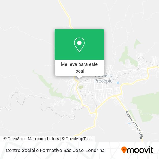 Centro Social e Formativo São José mapa