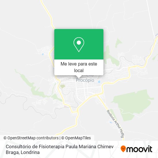 Consultório de Físioterapia Paula Mariána Chirnev Braga mapa