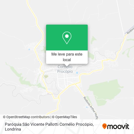 Paróquia São Vicente Pallotti Cornélio Procópio mapa