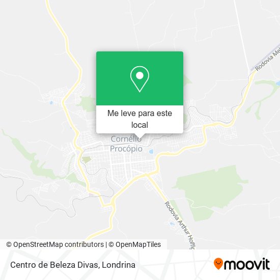 Centro de Beleza Divas mapa