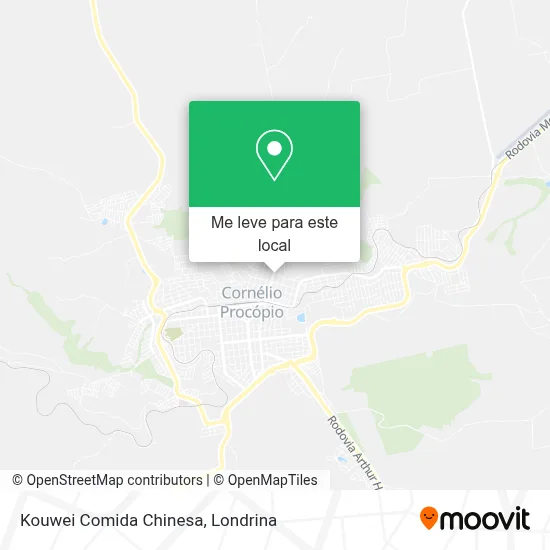Kouwei Comida Chinesa mapa