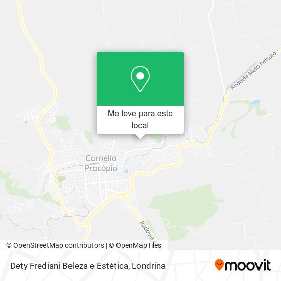 Dety Frediani Beleza e Estética mapa