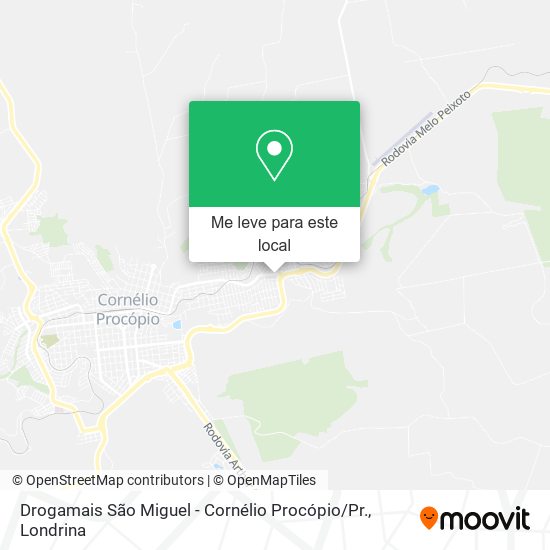 Drogamais São Miguel - Cornélio Procópio / Pr. mapa