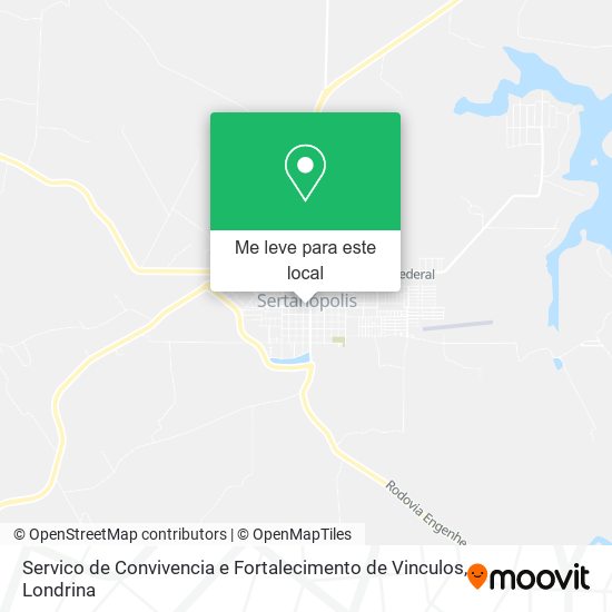 Servico de Convivencia e Fortalecimento de Vinculos mapa